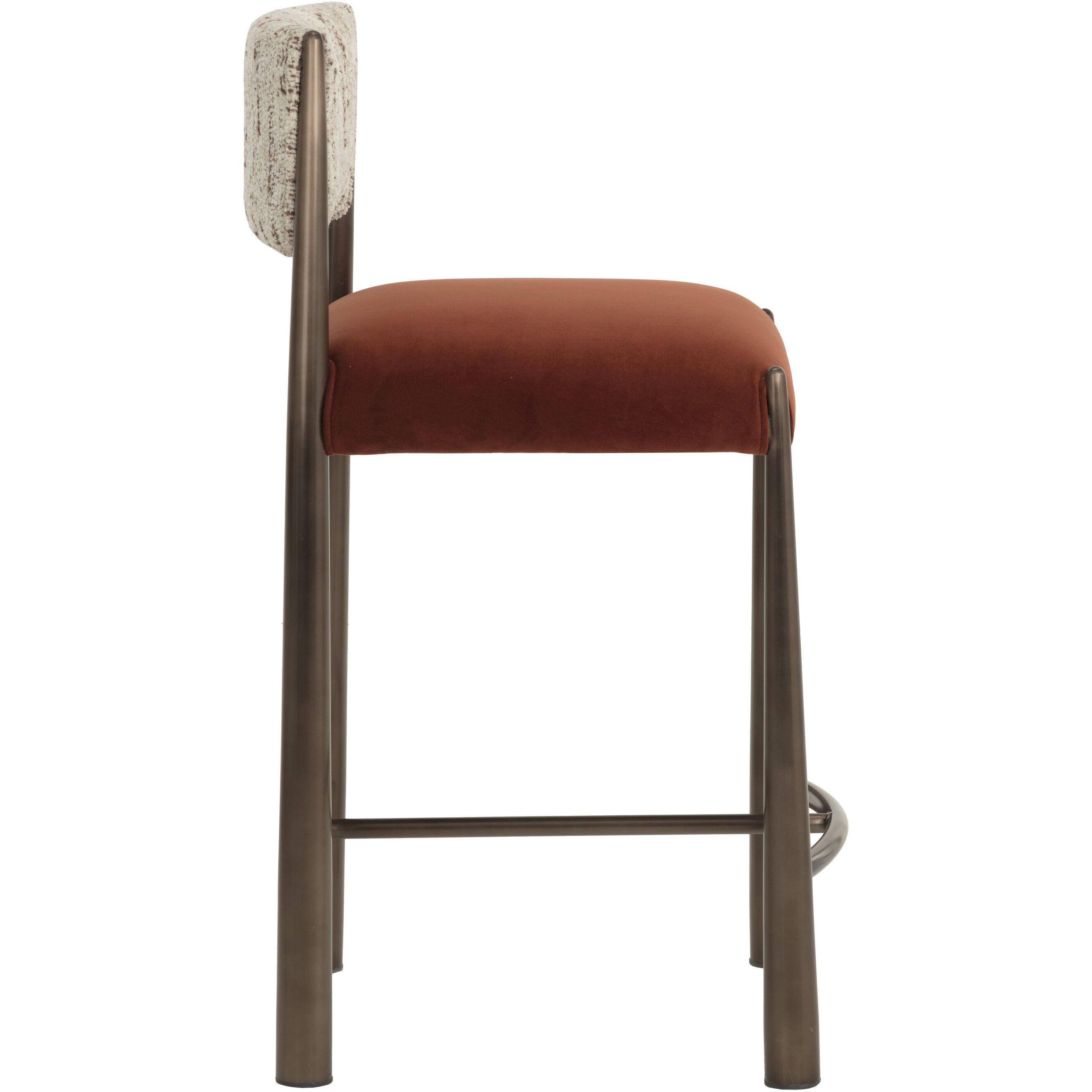 Bayard 36.5 inch Dark Bronze / Meg Rust / Terri Nutmeg Counter Stool